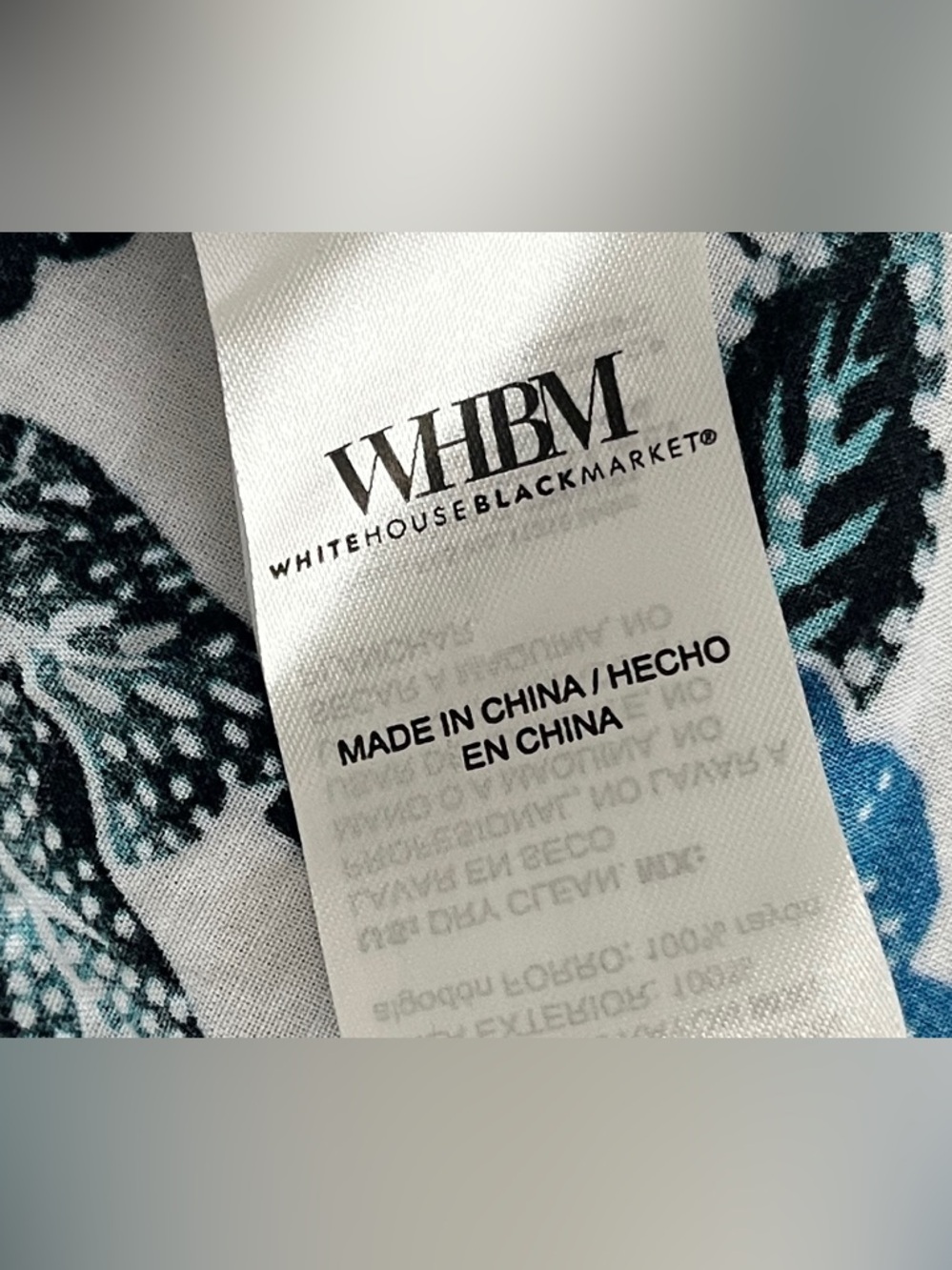 White House Black Market 🆕 White & Blue Floral Maxi Dress size 4 - Picture 12 of 13